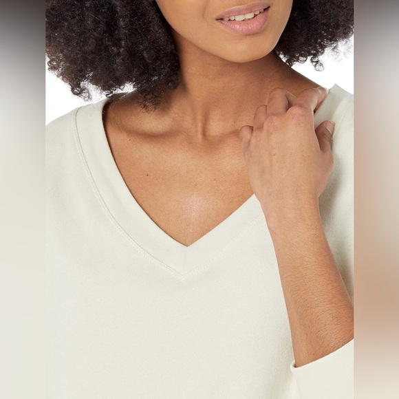 Women’s White V-neck Shirt - Picture 5 of 5